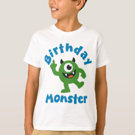 Camiseta Monstro de Aniversário Verde