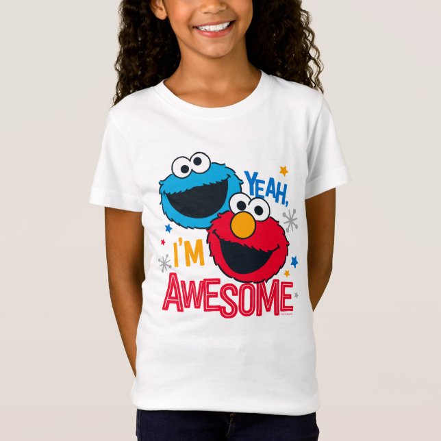 Camiseta Monstro de Biscoitos e Elmo | Sim, sou incrível (Frente)