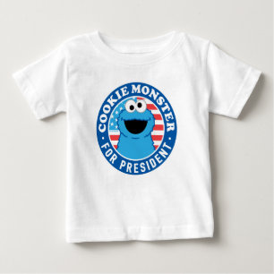 Camiseta Monstro de Biscoitos para Presidente