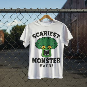 Camiseta Monstro de Brócolis Mais Assustador Design Diverti