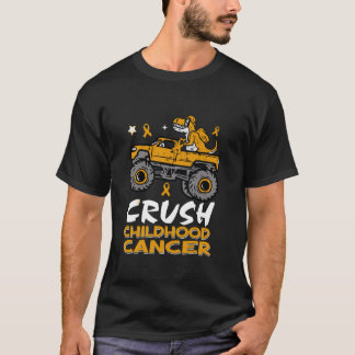 Camiseta Monstro de Consciência do Cancer da Infância Dinos
