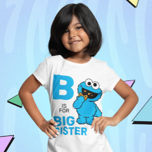 Camiseta Monstro de cookies B é para a Big Sister