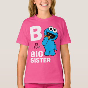 Camiseta Monstro de cookies B é para a Big Sister