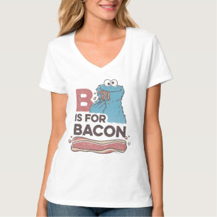 Camiseta Monstro de cookies   B é para Bacon
