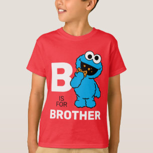 Camiseta Monstro de cookies  B é para o irmão