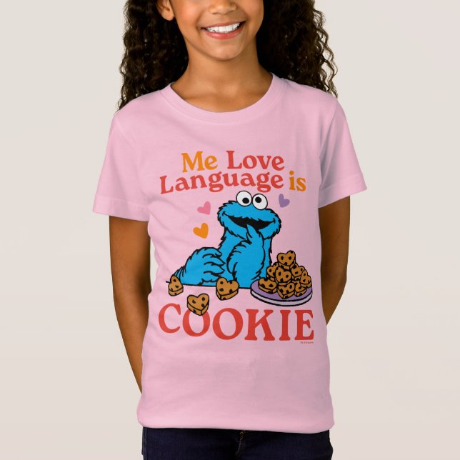 Camiseta Monstro de cookies | Citação do dia de os namorado (Frente)