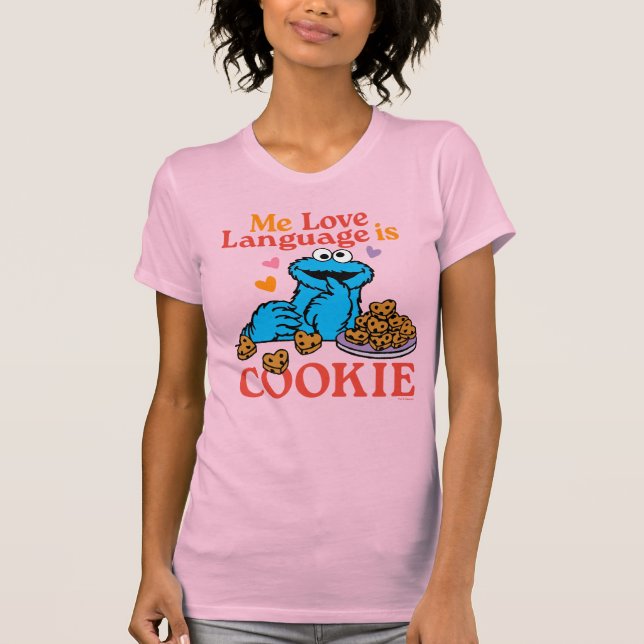 Camiseta Monstro de cookies | Citação do dia de os namorado (Frente)
