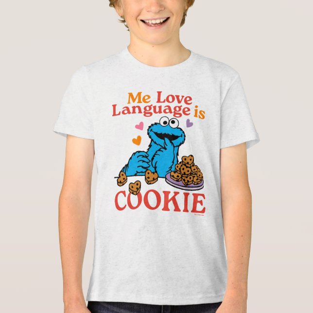 Camiseta Monstro de cookies | Citação do dia de os namorado (Frente)