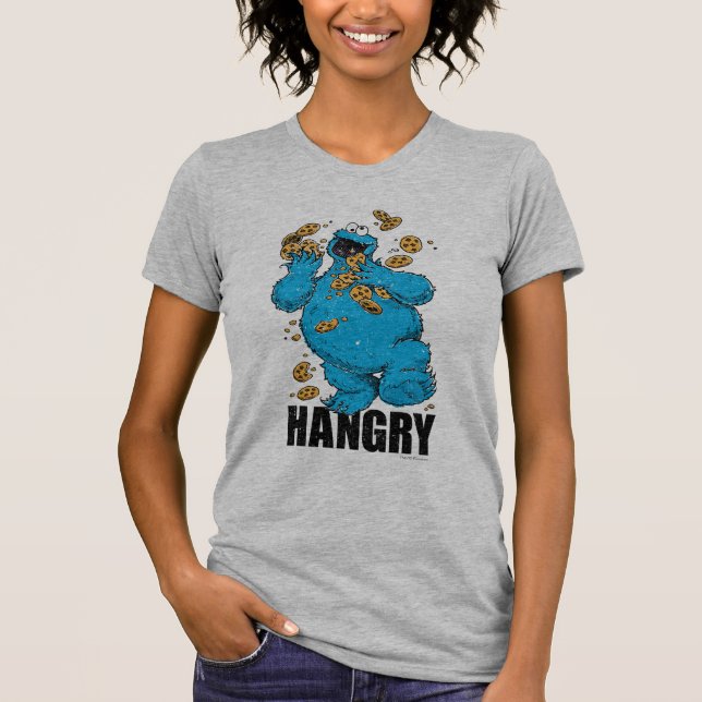 Camiseta Monstro de Cookies Retro | Hangry (Frente)