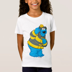 Camiseta Monstro de cookies Roupa de bombeiro