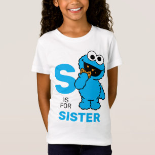 Camiseta Monstro de cookies S é para Irmã