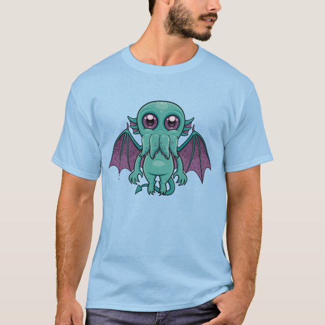 Camiseta Monstro de Cthulhu, Bebê Cento (Frente)