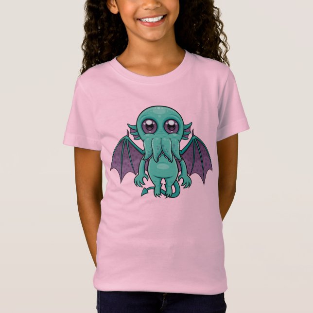 Camiseta Monstro de Cthulhu, Bebê Cento (Frente)