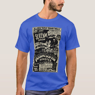 Camiseta Monstro de Filme de Terror Múmia Drácula Lobisomem