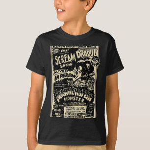 Camiseta Monstro de Filme de Terror Múmia Drácula Lobisomem