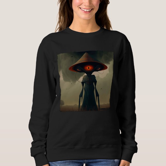 Camiseta Monstro de Flatwoods Braxie 1952 Críptido Alieníge (Frente)