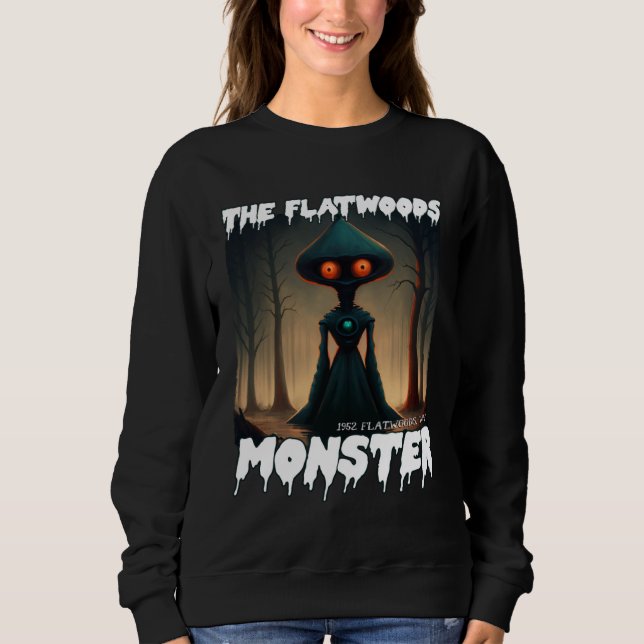 Camiseta Monstro de Flatwoods Braxie 1952 Críptido Alienige (Frente)