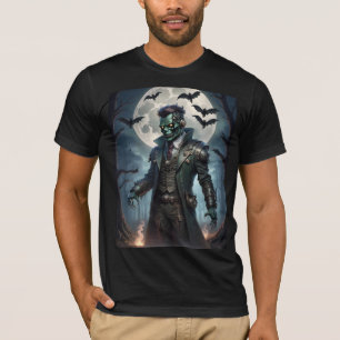 Camiseta Monstro de Frankenstein Steampunk do Dia das Bruxa