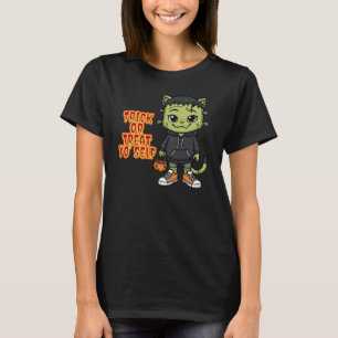 Camiseta Monstro de Gatos Bonito Frankenstein - Kawaii Spoo