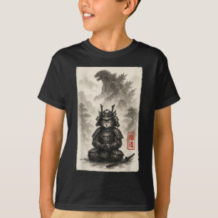 Camiseta Monstro de Gatos de Anime Kaiju, Raiva e Gatinho C