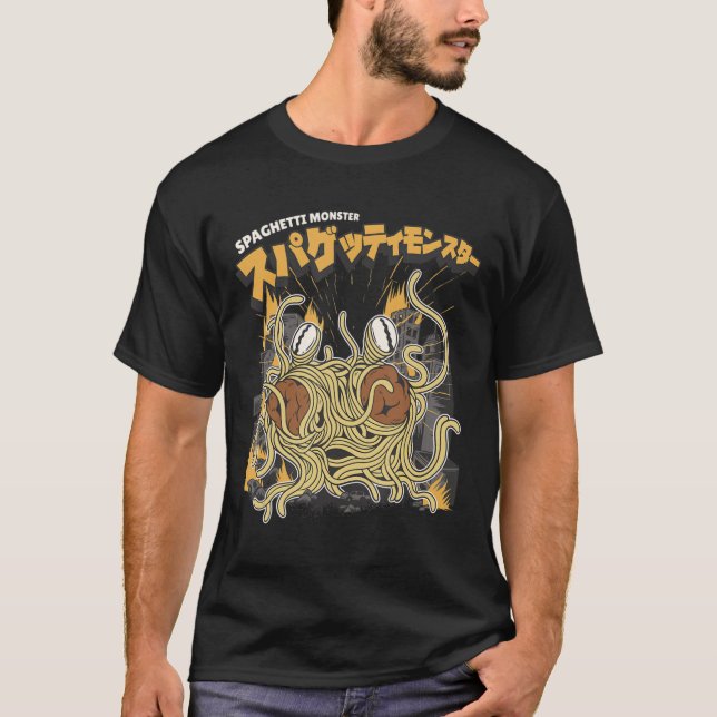 Camiseta Monstro de macacos-macarrão (Frente)