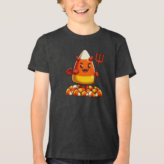 Camiseta Monstro de milho doce doce do Halloween (Frente)