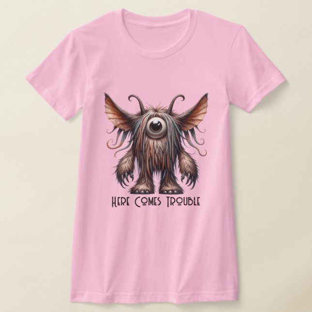 Camiseta Monstro de olhos únicos (pode personalizar) (Postura )