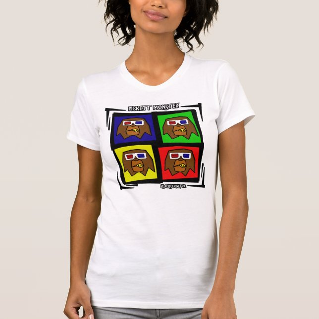 Camiseta MONSTRO de PICKETT - QUADRADO 4 - VIDROS 3D (Frente)