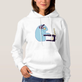 Camiseta Monstro de programação azul fofa feminino