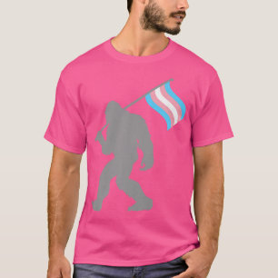 Camiseta Monstro de Sinalizador do Trans Orgulho no Transgê