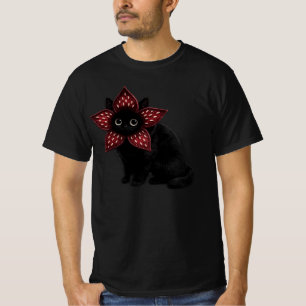 Camiseta Monstro Desconhecido Gato Preto   Arte de Gato de 