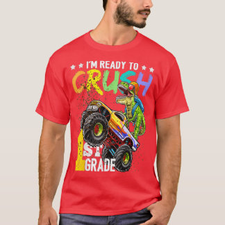 Camiseta Monstro Dinossauro De 1rua De Volta À Escola Bo