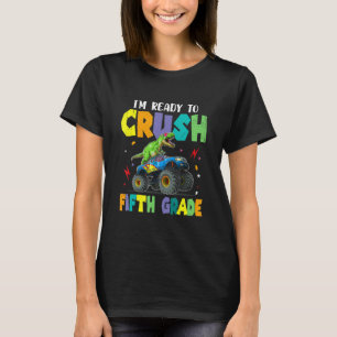 Camiseta Monstro Dinossauro de Caminhão Estou pronto para e
