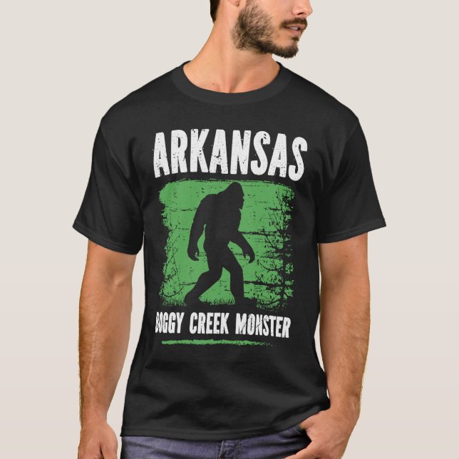Camiseta Monstro do Arkansas Boggy Creek Criptozoário Fouke (Frente)