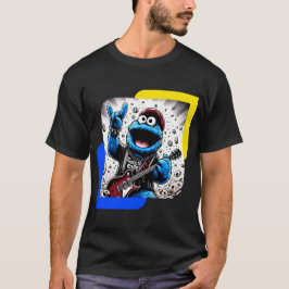 Camiseta Monstro do Biscoito em um Fato Rockstar