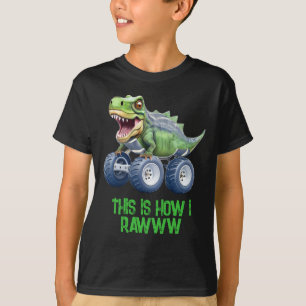 Camiseta Monstro do Dinossauro, caminhão personalizado de a