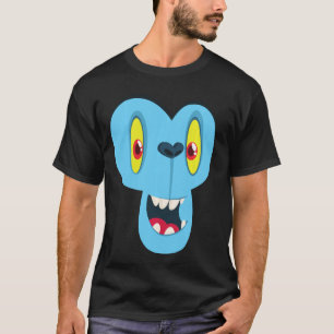 Camiseta Monstro do Macaco Rosto das Mulheres Hallowee