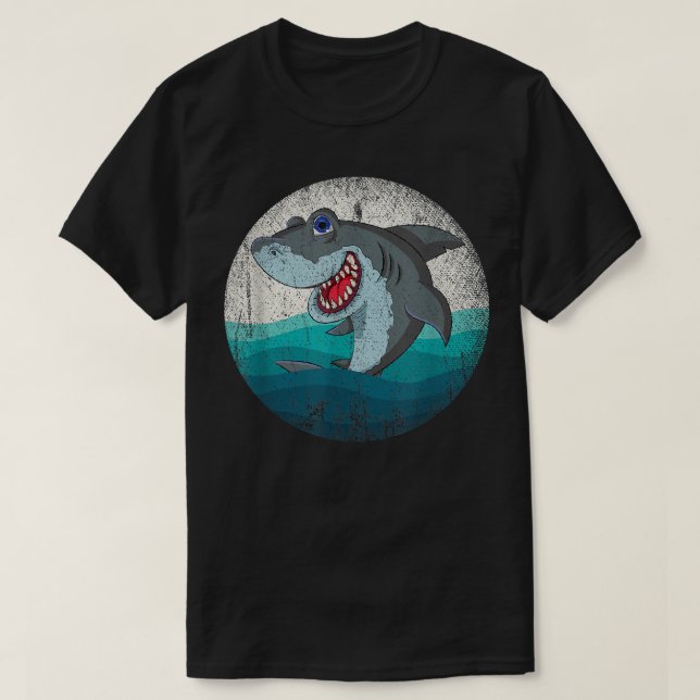 Camiseta Monstro do Mar Aquarista Gift Ocean Retro Sharp (Frente do Design)