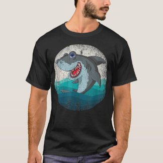 Camiseta Monstro do Mar Aquarista Gift Ocean Retro Sharp