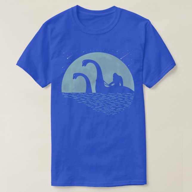 Camiseta Monstro do Ness Loch Anel (Frente do Design)