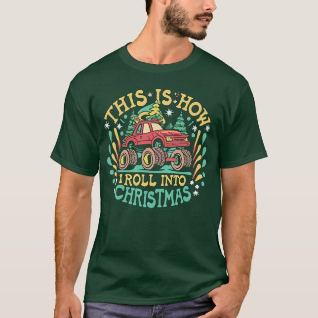 Camiseta Monstro do Papai Noel Boys Xmas Natal (Frente)