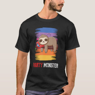 Camiseta Monstro do Partido Dizendo Sloth 3
