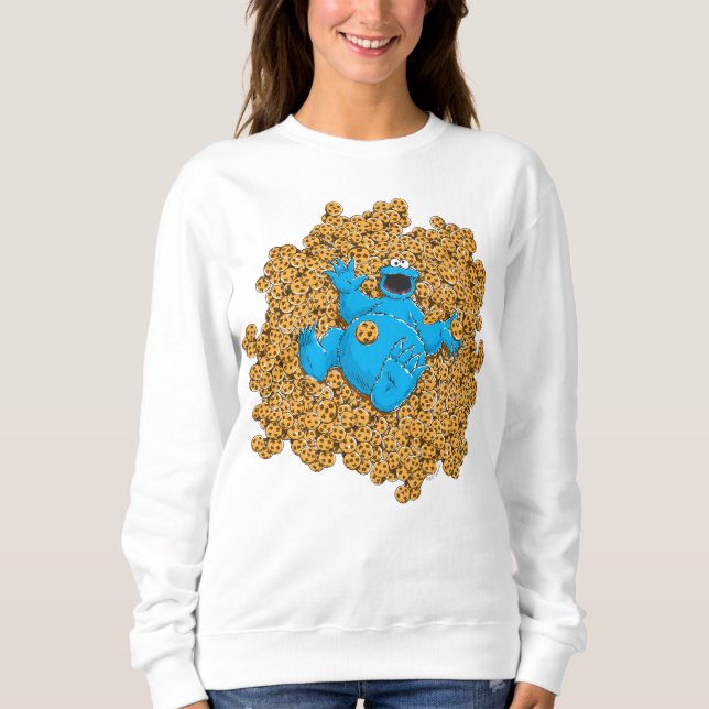 Camiseta Monstro dos Biscoitos e Biscoitos Vintage (Frente)