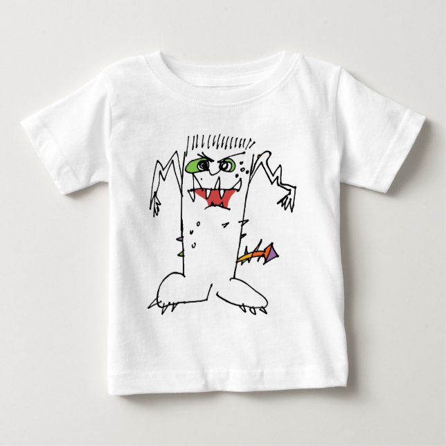 Camiseta Monstro dos desenhos animados de FrankEinstein (Frente)