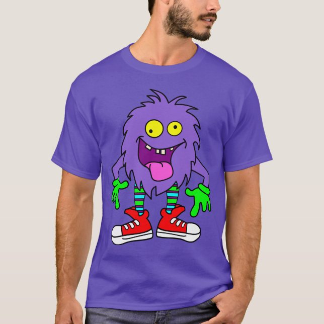 Camiseta monstro engraçado do fantoche, (Frente)