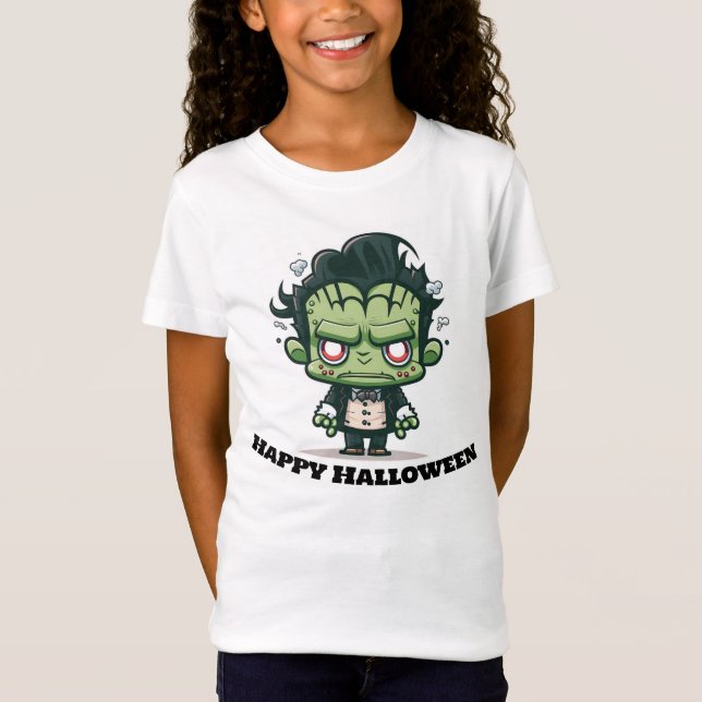 Camiseta Monstro Feliz de Halloween (Frente)
