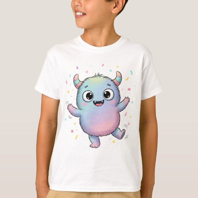 Camiseta Monstro Fofinho Dançando (Frente)