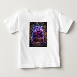 Camiseta Monstro Fofo Bandido de Frutas Arte de Floresta Fa
