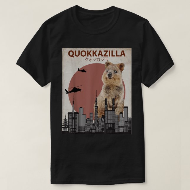Camiseta Monstro Funny Quokka Giant Austrália (Frente do Design)