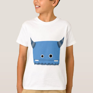 Camiseta Monstro Horned azul